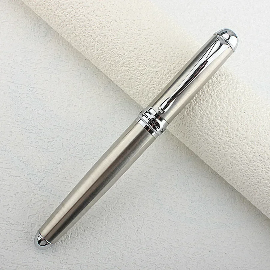 Luxury Quality Jinhao 750 Black with Silver F EF M Nib Fountain Pen Stationery Office Supplies