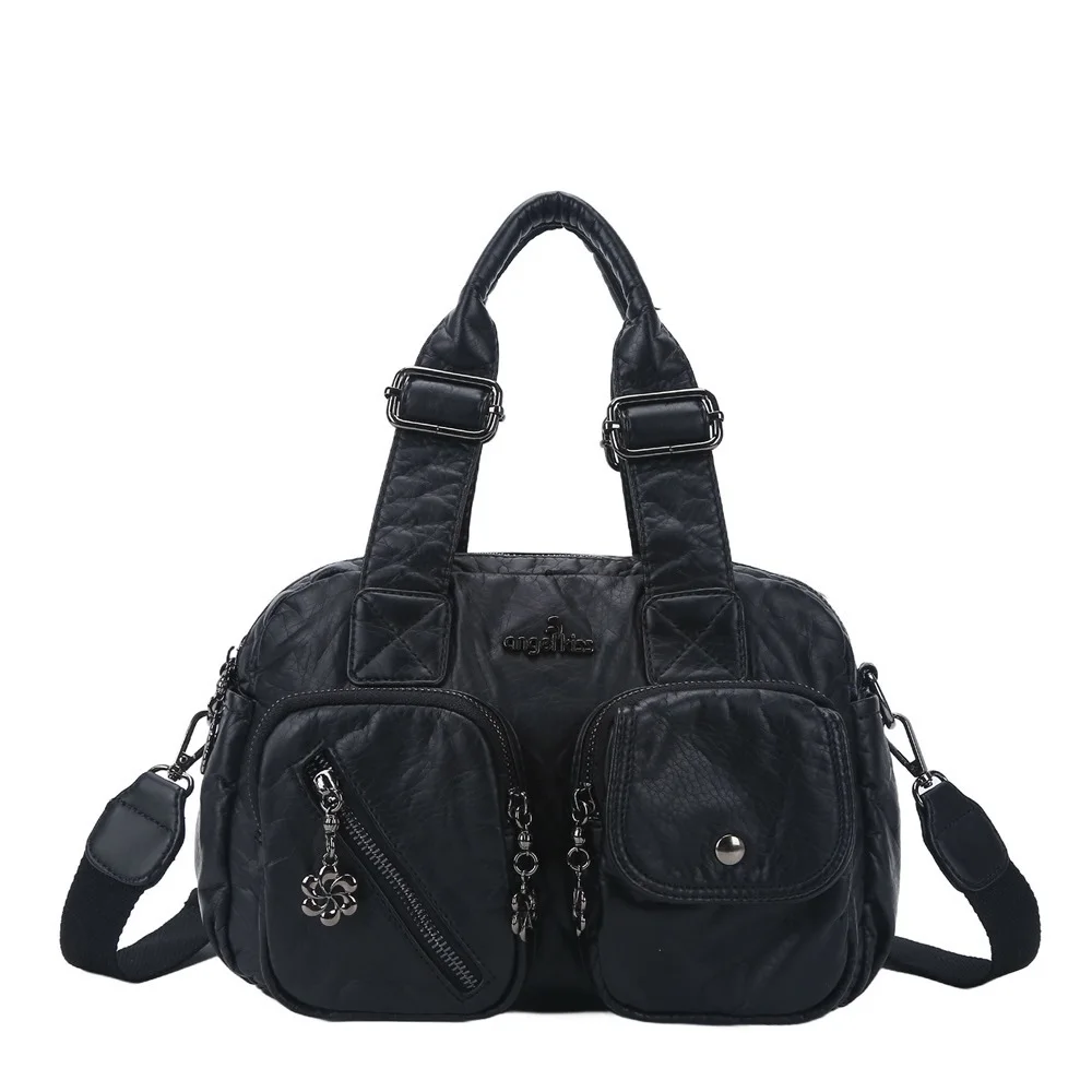 

Women Handbags Fashion Shoulder Bag Vintage Tote Bag Satchel Multi-Pockets Crossbody Shoulder Bag Phone Pack Purse