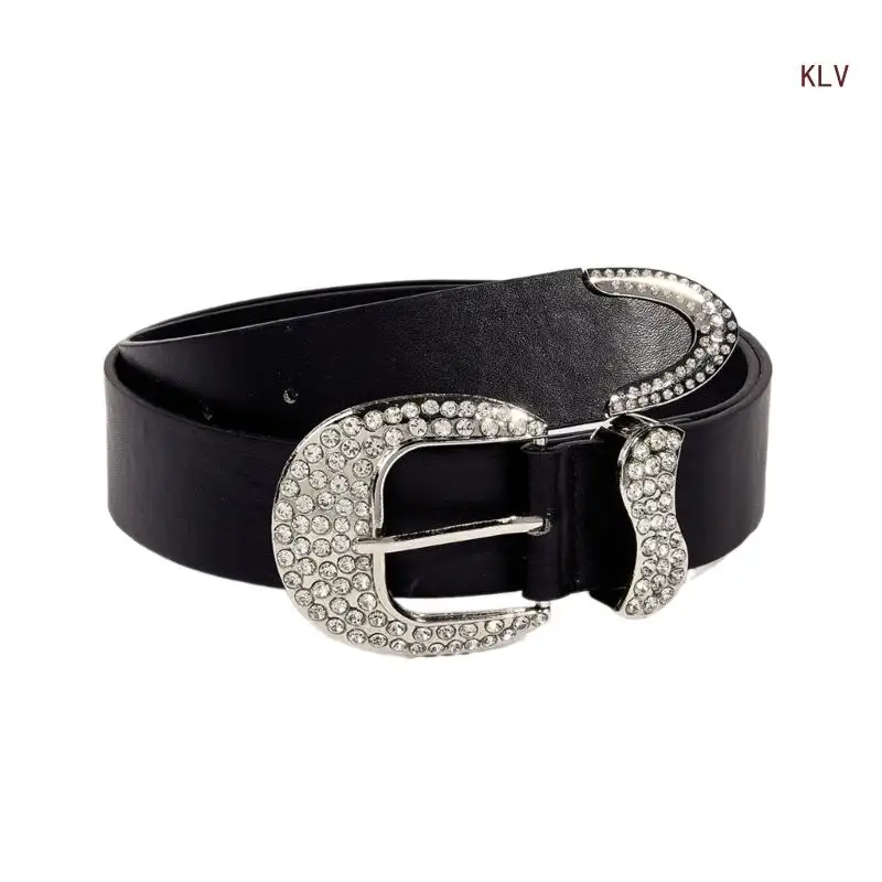 

Blingbling Waist Belt American Street Dance Night Club Livehouse Glinting Waist Chain Shimmering Crystal 6XDA