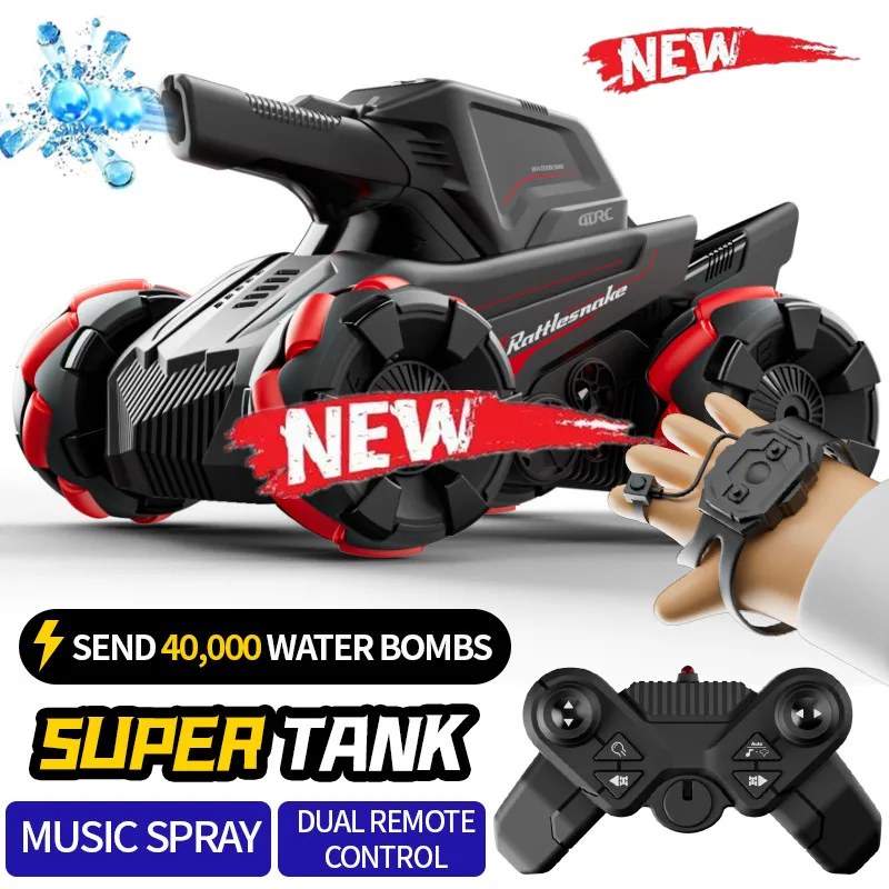 

Gesture Sensing Stunt RC Car Tank Spray Stunt Racing 4WD Electric Remote Control Cars launch Water Bomb Rechargeable Battery