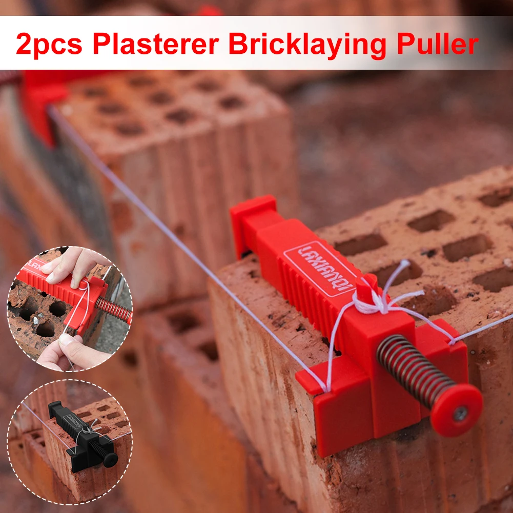 Bricklaying Construction Tool Liner Wall Builder Building Wire Frame Brick Liner Runner Wire Drawer Fixer Fixture Building 2pcs