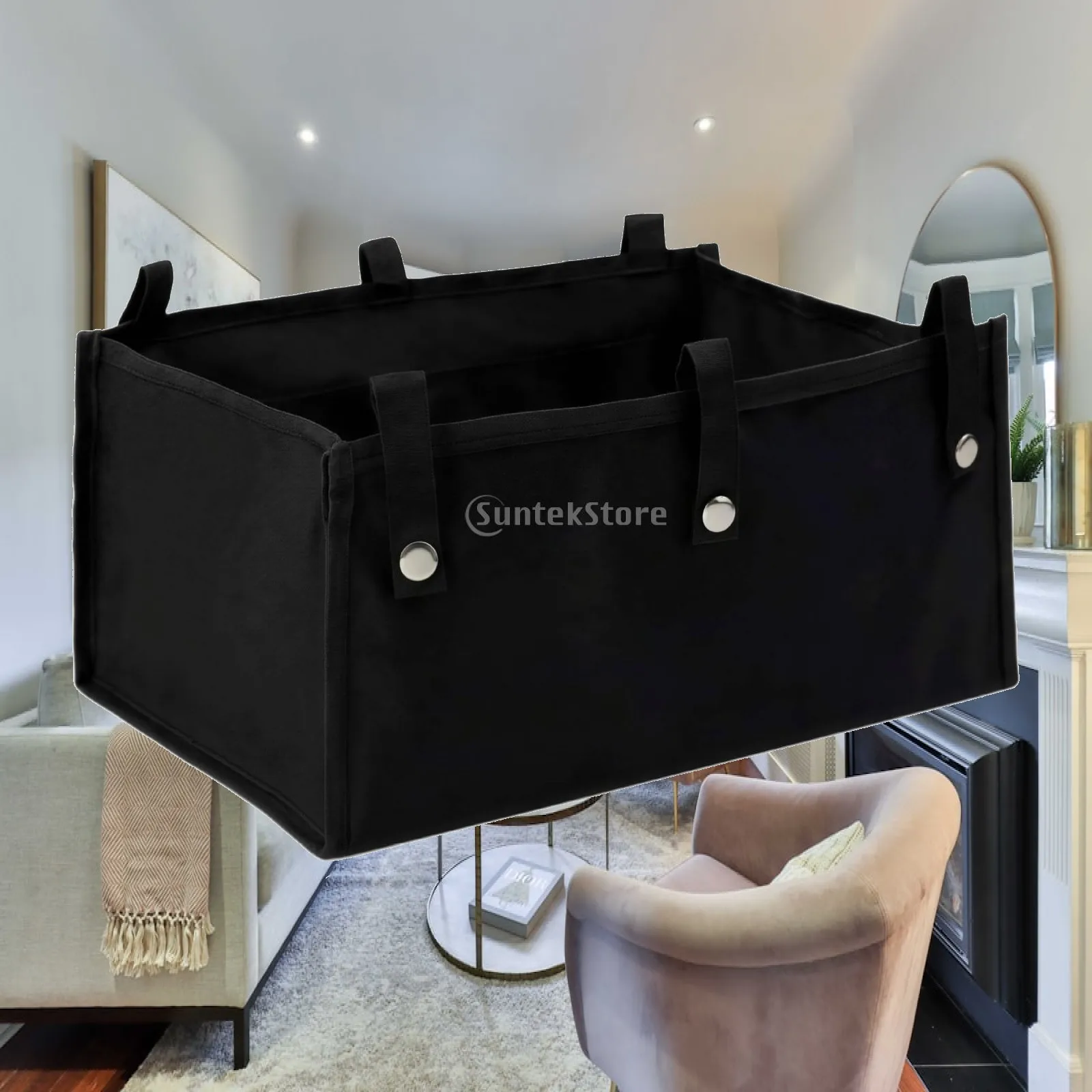 walker-storage-pouch-oxford-cloth-black-under-seat-organizer-for-rollator-with-snap-button-hanging-strap-closures