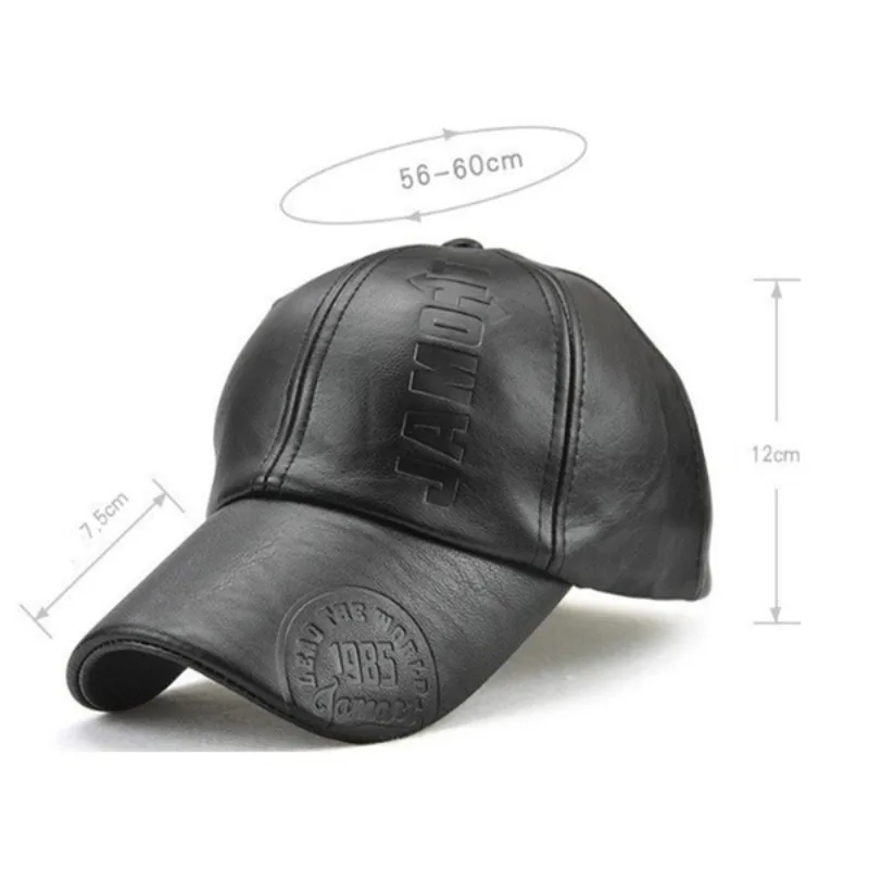 Leather Baseball Cap Men Fashion Sports Caps Army Military Hat Man Baseball Cap British Vintage Cowhide Leather Hats