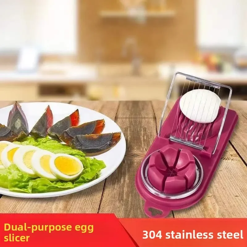 Multi-functional Egg Slicer, Egg Slicing and Cutting Device, Fancy Dicing and Cutting