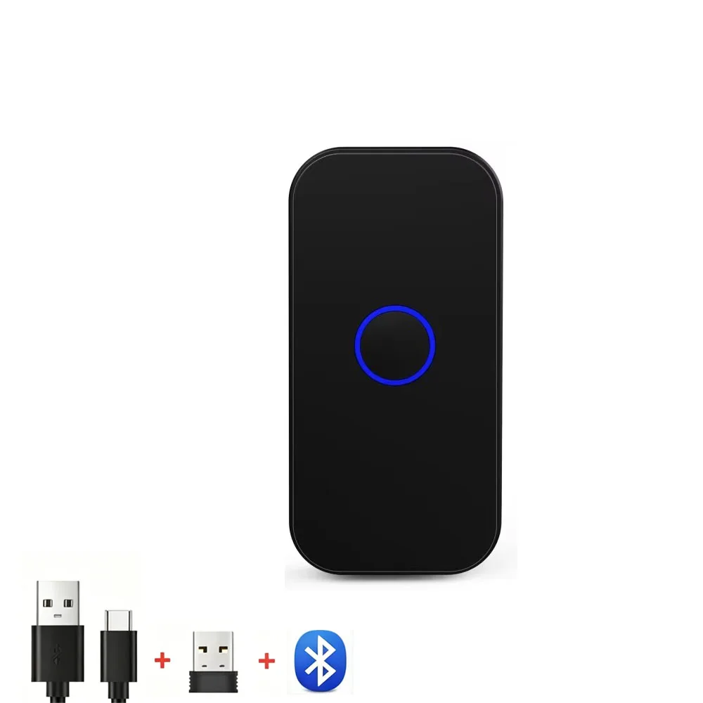 

2D Barcode Scanner Bluetooth Wireless Pocket QR Reader Data Matrix PDF417 IOS Android Windows