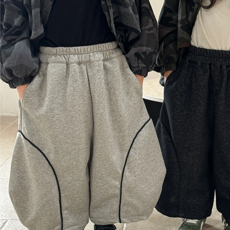 2026 Children's Spring and Autumn Winter New Style Children's Curved Knife Guard Pants Baby Loose Lantern Pants