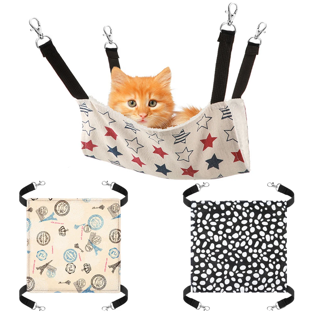 Rede de Cama Quente de Inverno para Gatos, Gatinhos, Chinchilas e Porquinhos-da-Índia, Cama Resistente para Pequenos Animais de Estimação, Produtos para Animais Domésticos