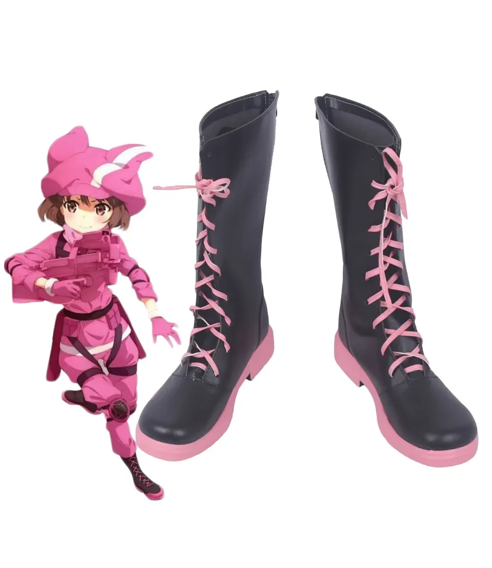 

Sword Art Online Gun Gale Online LLENN Kohiruimaki Karen Cosplay Boots Shoes Custom Made