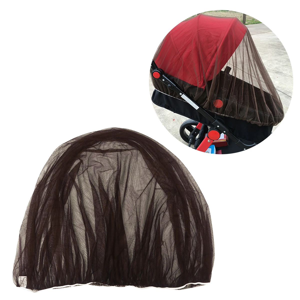 

Baby Mosquito Net Stroller Carrier Seat Black Insect Cradle Mesh Pram Cover Protects Against Bugs Bees Wasps Flying Insects