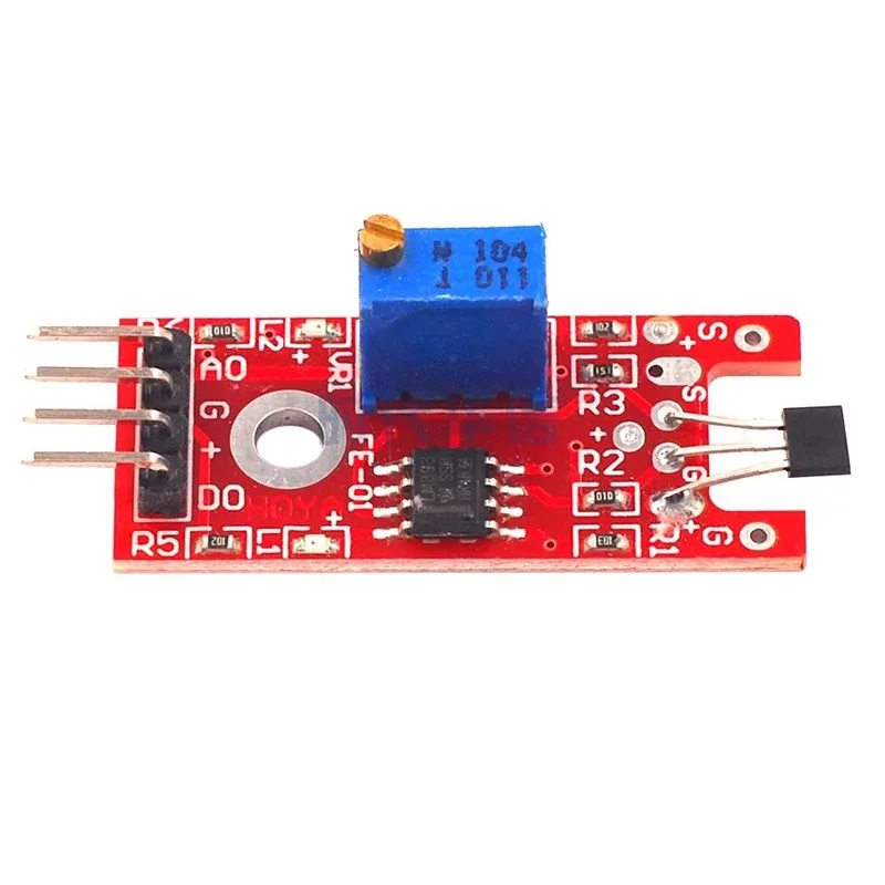 50pcs/lot Hall Sensor 5V KY-024 for A3144 Hall Module