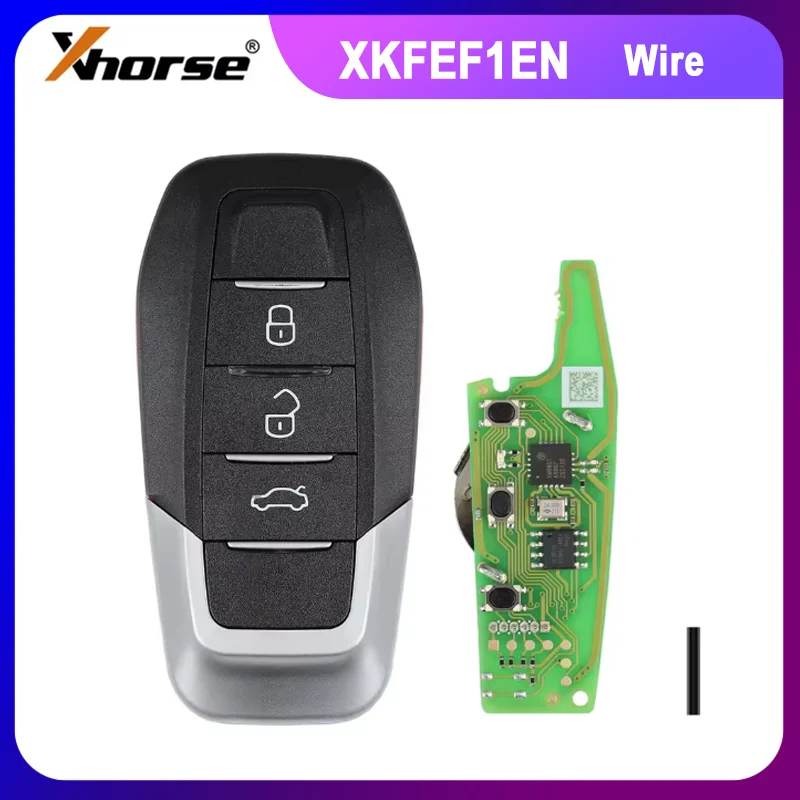 

1/2/5PCS Xhorse Universal Wire Remote Key Red Back Cover 3 Buttons XKFEF1EN