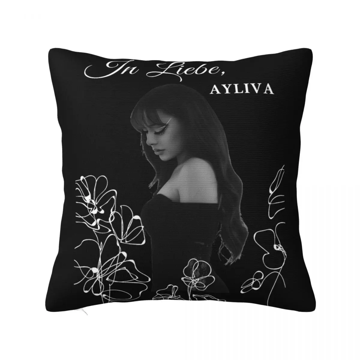 Ayliva In Liebe Flower Pillowcase Double-sided Printing Fabric Cushion Cover Decorations Throw Pillow Case Cover Home Square