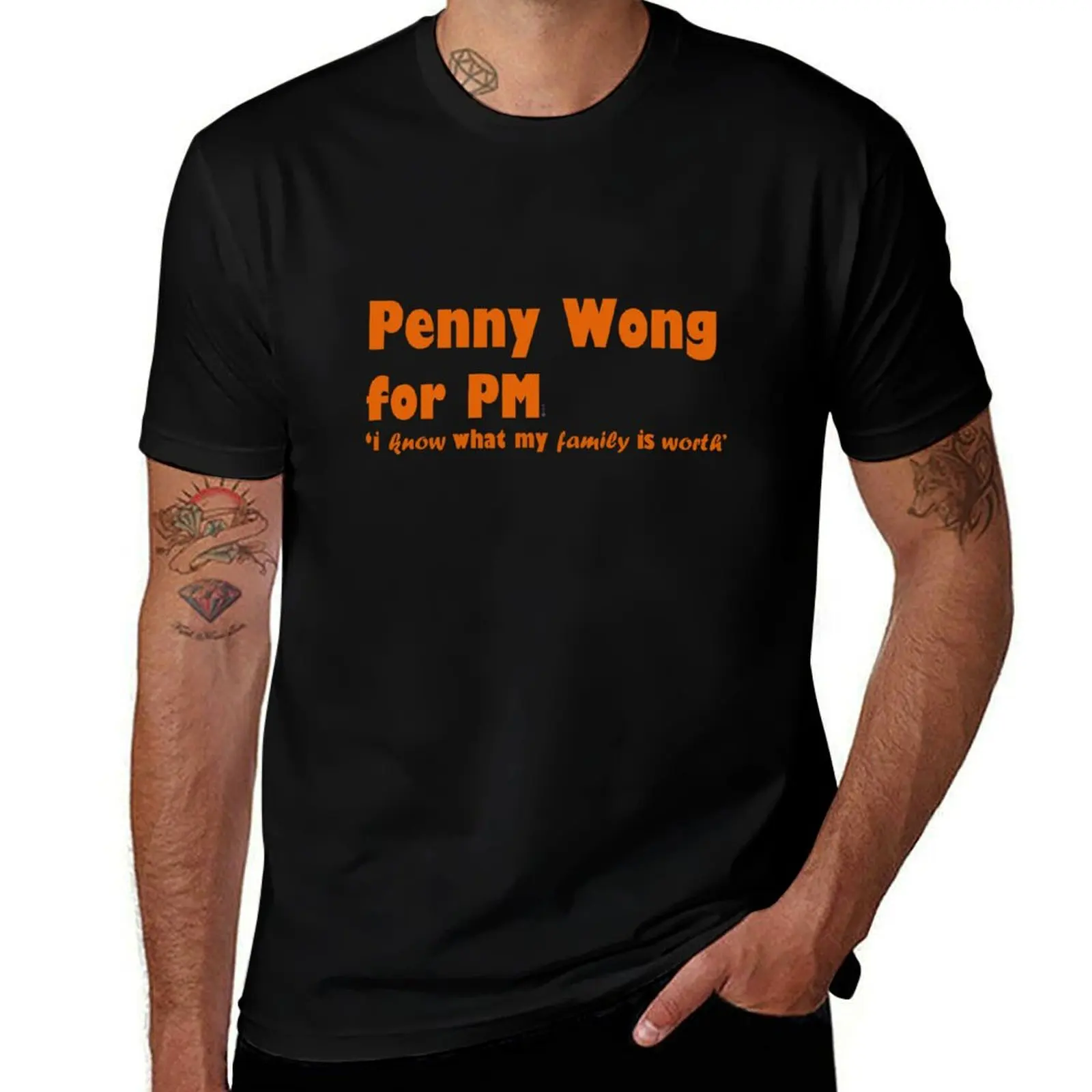 Penny Wong for PM T-Shirt Vintage Style Printed Top T-Shirt