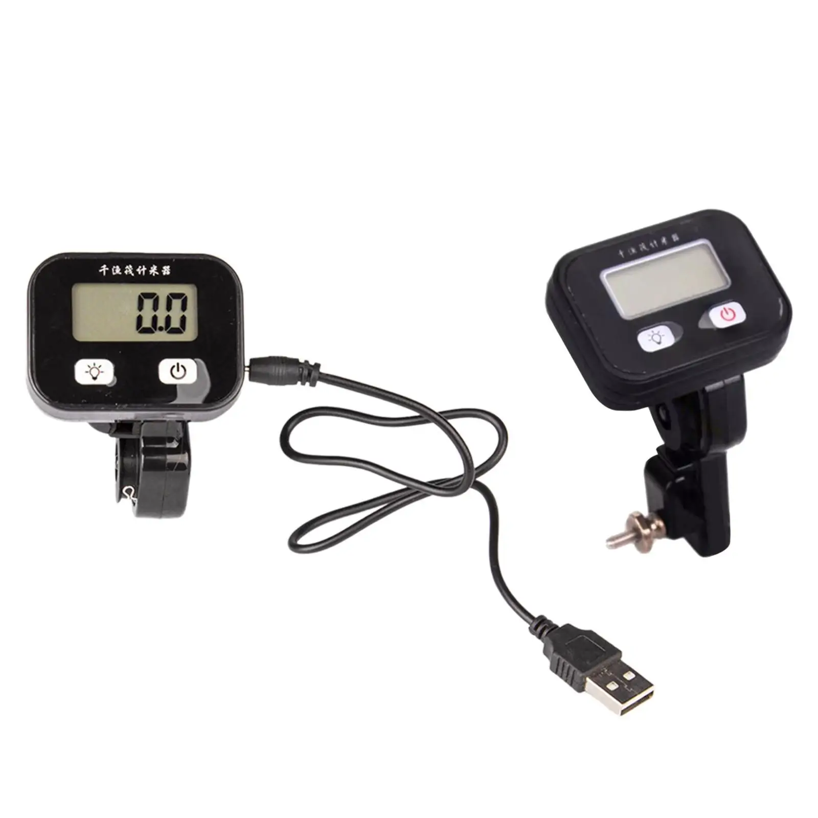 Fishing Line Measurement Tool with Clip And LED Display for Sea Reel