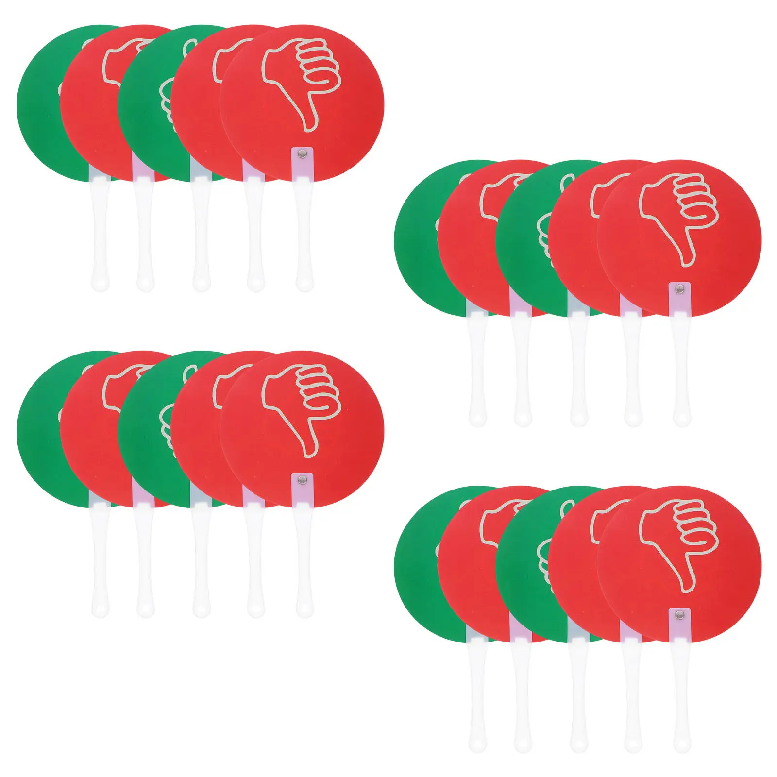 20Pcs Classroom Interactive Hand Held Paddles Double Sided Voting Boards Thumbs Up Down Signs for Student Participation Teaching