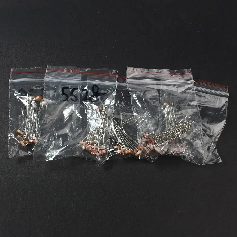 50 個 LDR 写真感光抵抗器光電フォトレジスタ 5506 5516 5528 5537 5539 Arduino の DIY