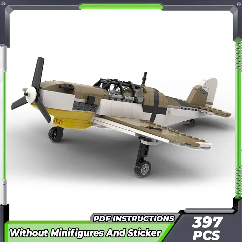 Moc Bausteine Militär modell der Messers chmitt bf 109 Technologie modulare Blöcke Geschenke Spielzeug für Kinder DIY Sets Montage