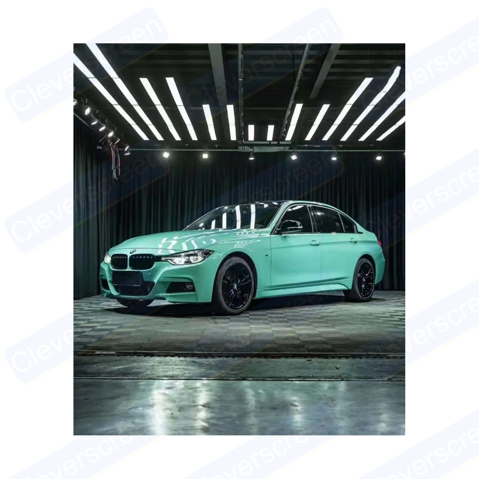 Mint Green Car waterproofing PVC membrane color changing film body sticker paper PET backing protecting original paint