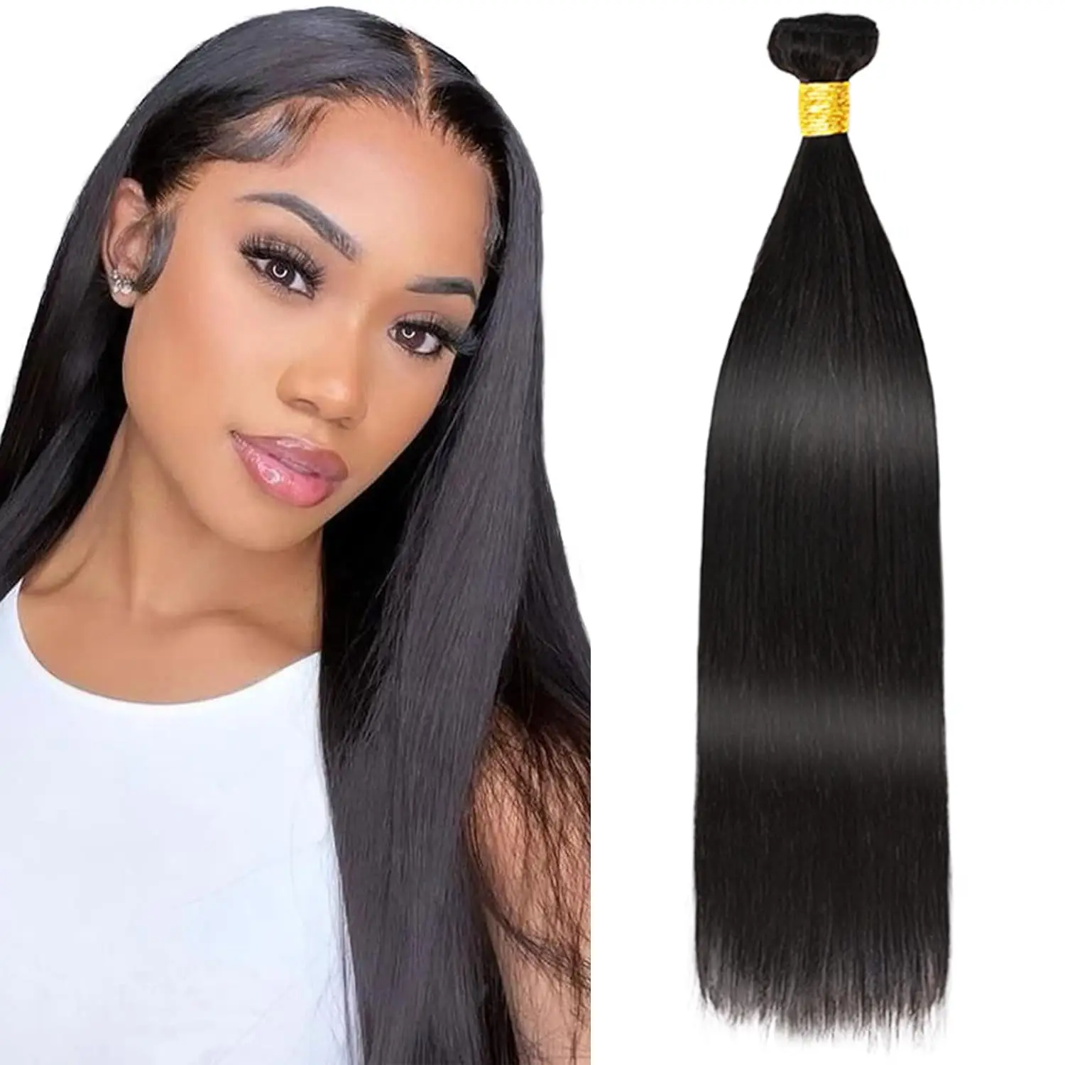 Straight Bundles Human Hair 16 16 16 Inch Brazilian Straight Hair Bundles 100% Unprocessed Virgin Hair Weave