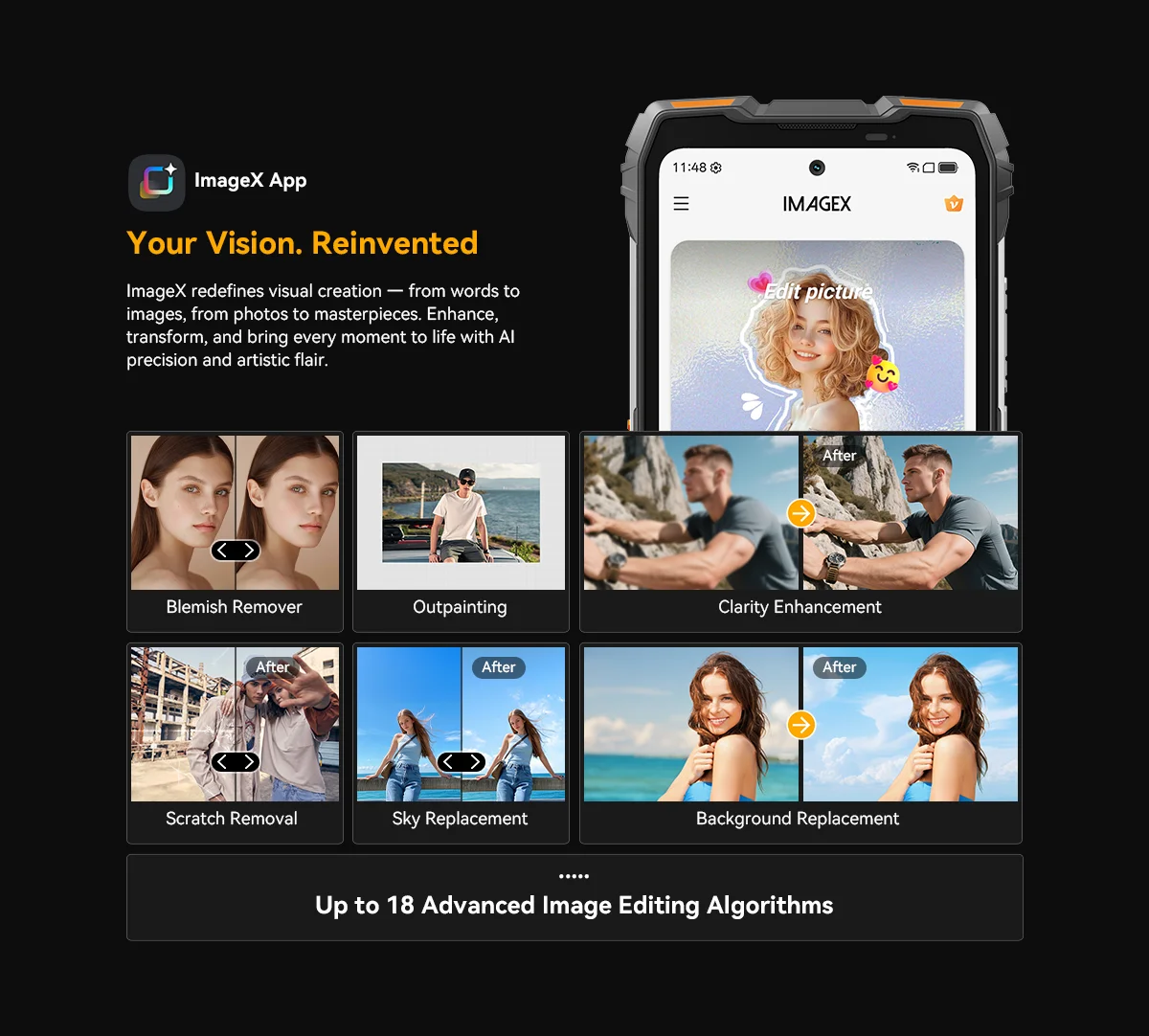 Blackview OSCAL PILOT 6 Thermal Imaging Rugged Smartphone MTK G100 6.67' 2.4K Display 120Hz, 12GB 256GB, 10000mAh Phones Dual 4G