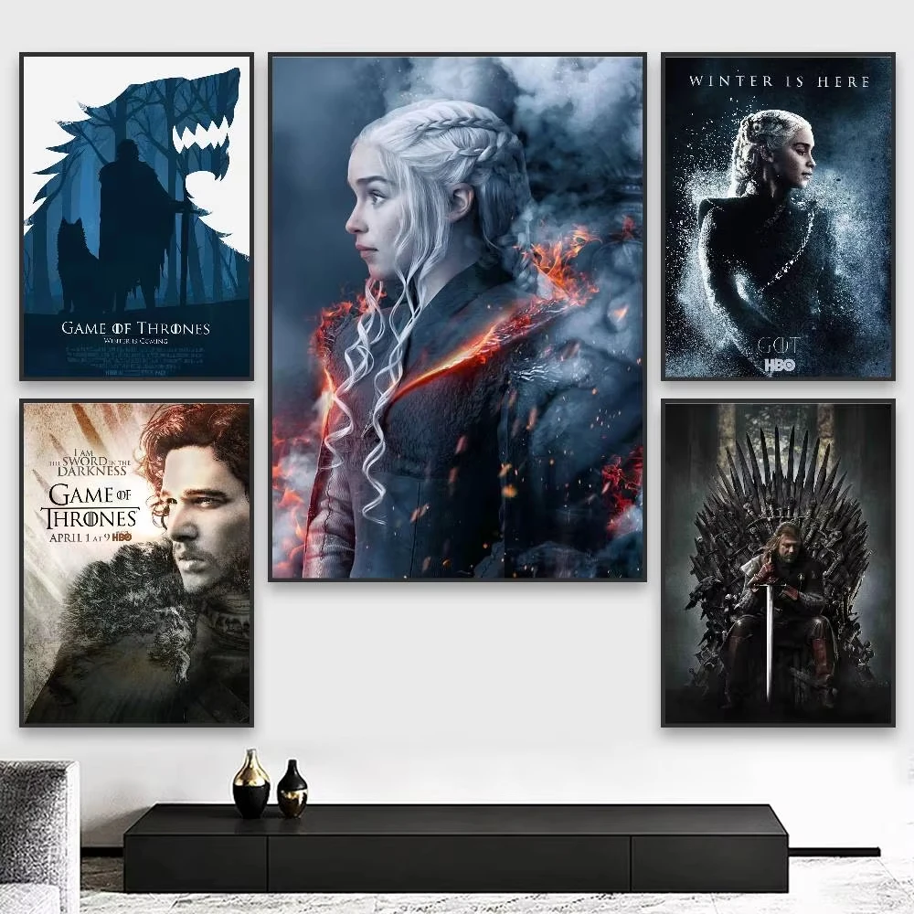 Oil Painting By Numbers Game O-Of T-Thrones on Canvas Home Decor for Living Room Bedroom Handmade Gift No Frame