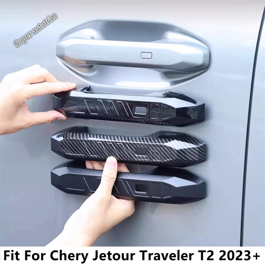 

ABS Car Door Knob Bowl Frame Gate Handle Cover Trim Protector Decoration Accessories For Chery Jetour Traveler T2 2023 2024 2025