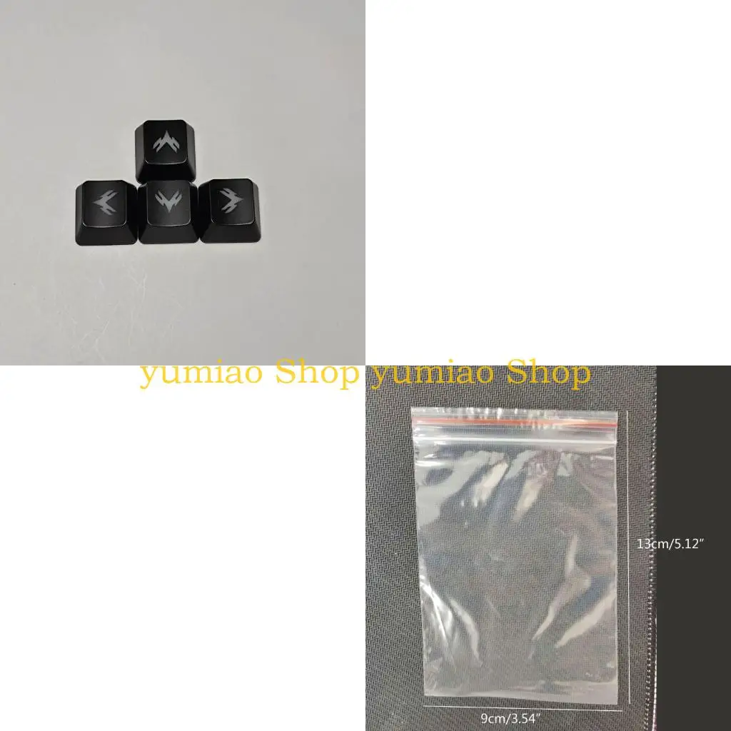 

587B 1 Set ABS Backlit Heart Keycaps Height for WASD Direction 4PCS