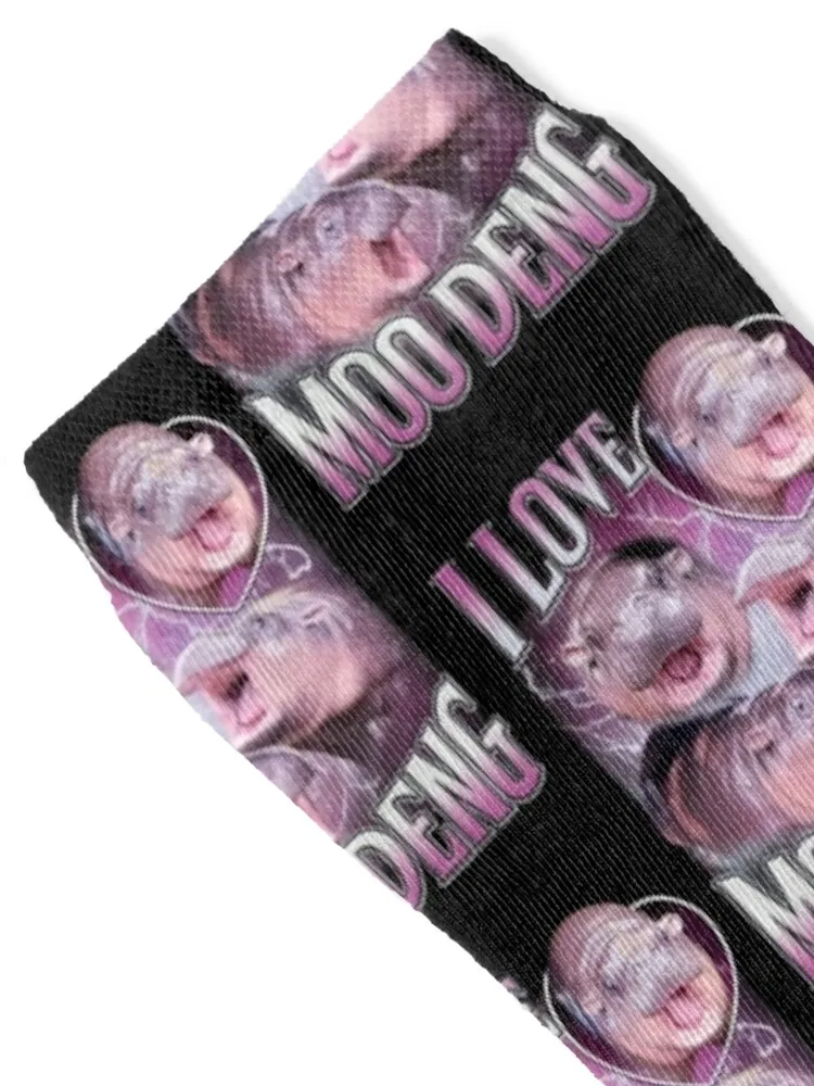 I Love Moo Deng Socks Soccer soccer anti-slip luxury sports stockings Designer Man Socks Women's
