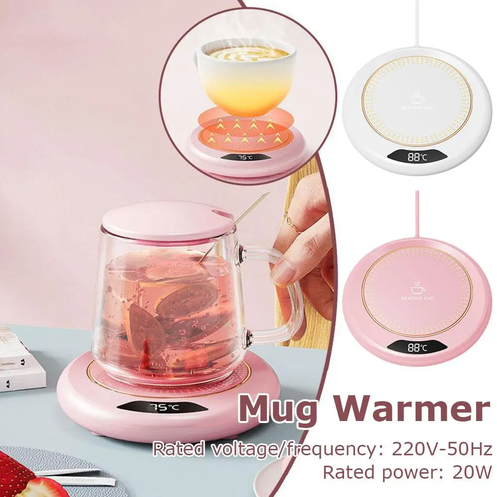 Coffee Mug Warmer USB Constant Temperature Coaster 3-Gear Cup Warmer Milk Tea Water Heating Pad Cup Heater for Home Office J8N4