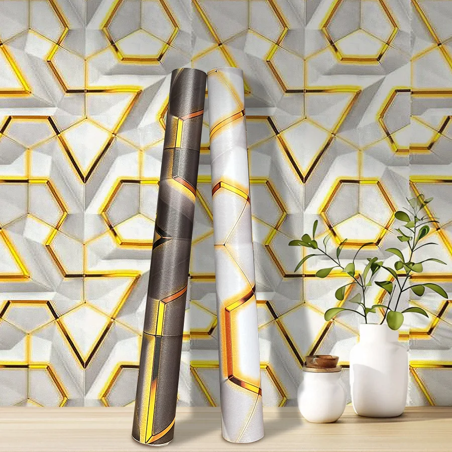 PVC Wallpaper Wall Stickers High-end E-sports Style Bar Living Room Bedroom Self-adhesive Waterproof and Moisture-proof Stickers