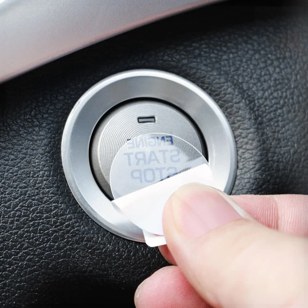 

Car Engine Start Stop Switch Button Protective Film for Land Rover Range Rover Velar Evoque Freelander Discovery Vision