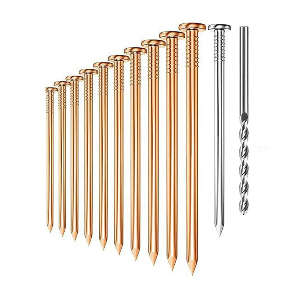 Tree Killer Nails Kit 4inches Copper Nails For Killing Trees Stump Root Stump Removal Spikes Hardware Trees Tool Parts