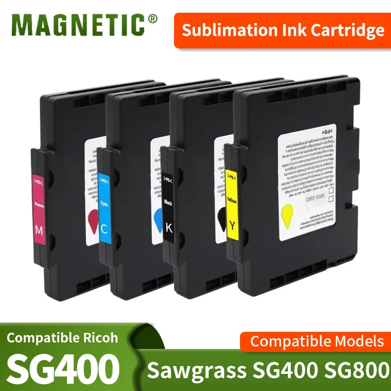 Premium SG 400 SG800 SG400 Premium Color Sublimation Compatible InkJet Ink Cartridge SG400 SG800 for SawGrass Virtuoso Printer