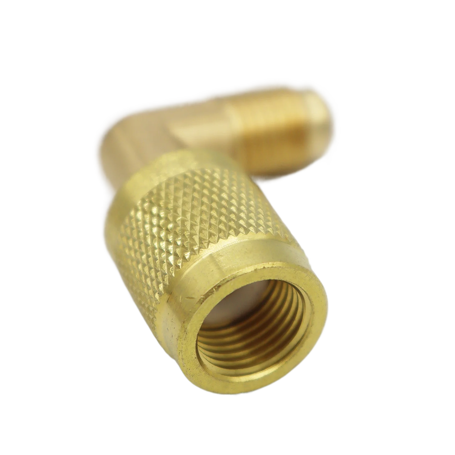 Adaptador de latón para bomba de vacío, acopladores rápidos 5/16 SAE F a 1/4 SAE para aire acondicionado, 1-4 piezas, R410a