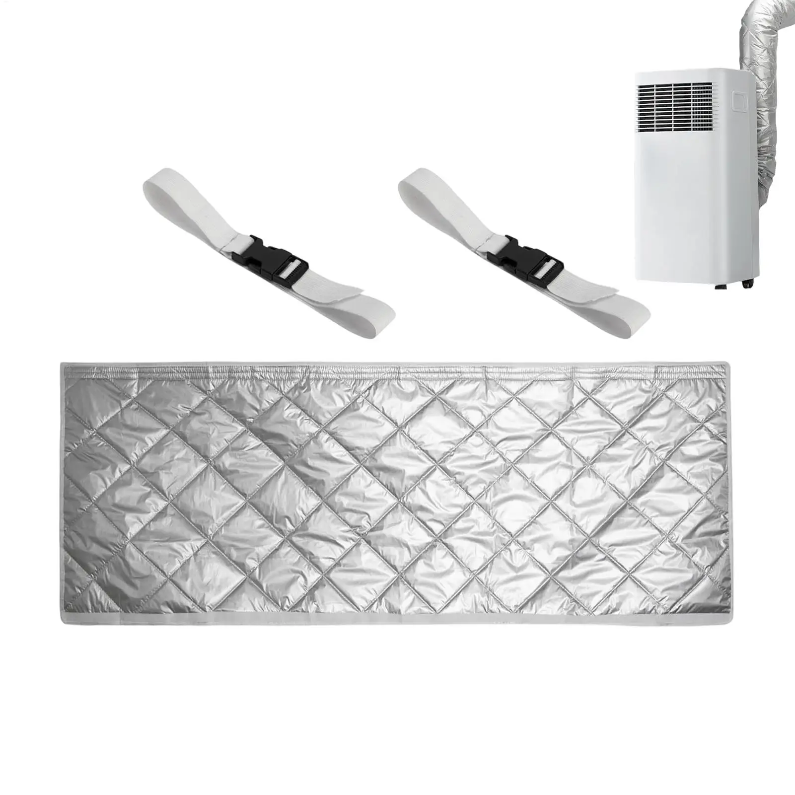Air Conditioner Hose Cover Dustproof Heat-Resistant Adjustable Hose Insulated Cover for Home Dormitory Hotel Restaurant