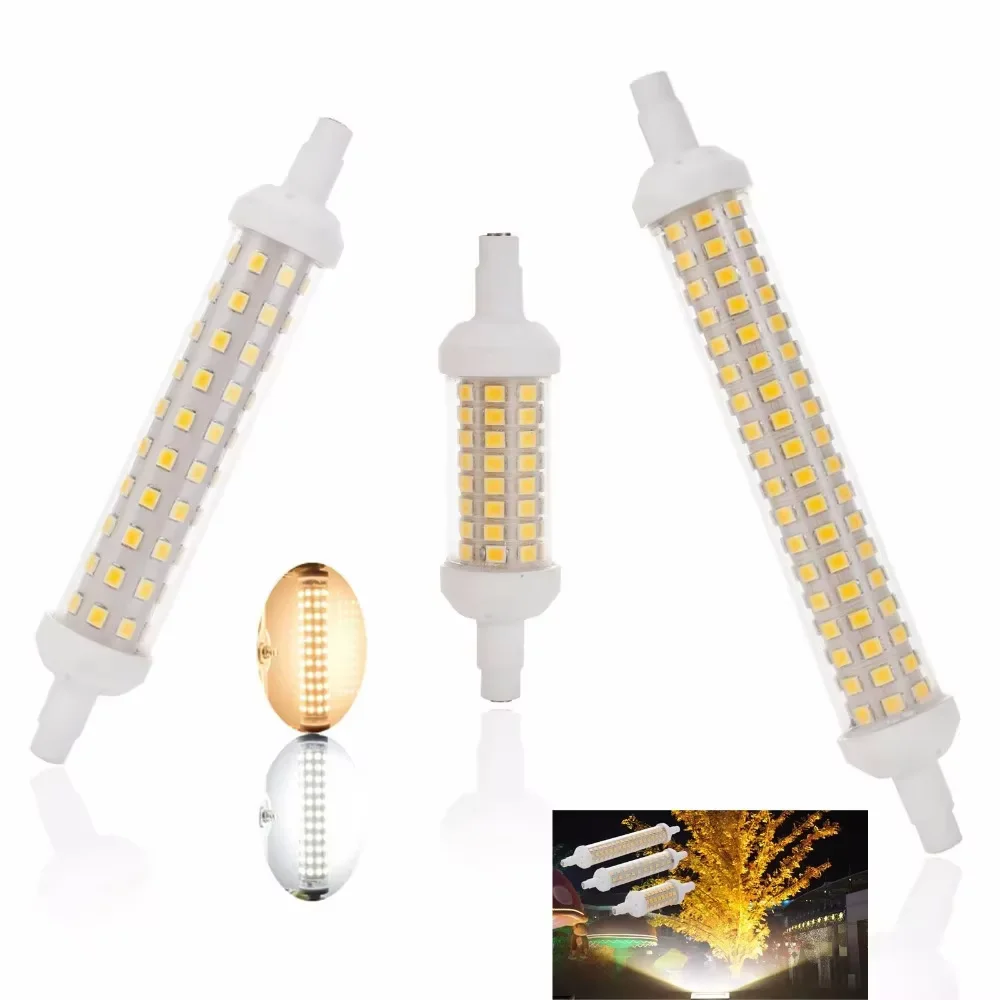 

R7s LED 10W 15W 20W Lamps 78mm 118mm 135mm Lampadas LED Ceramics R7s 2835 SMD LEDs Bulb Replace Halogen Lamp 220V J78 J118 J135