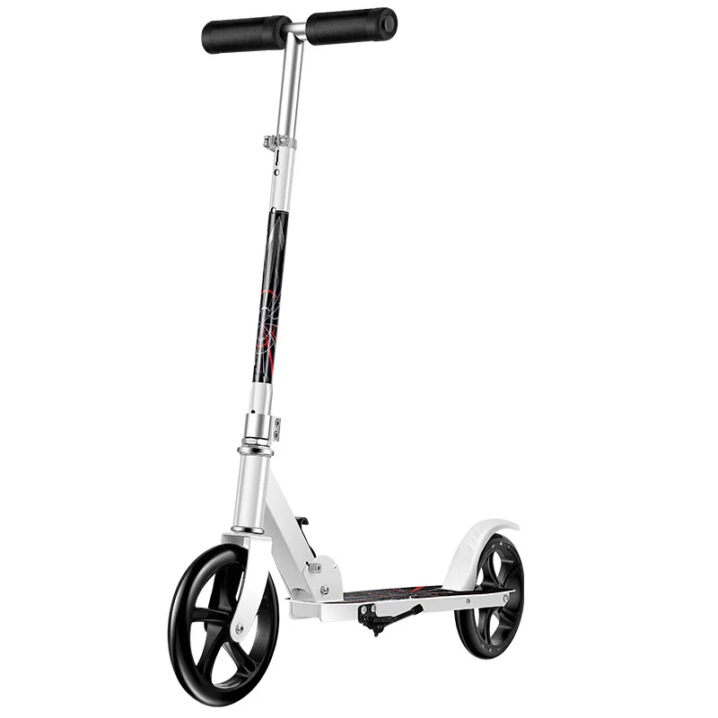Popular Pedal Scooters for Adults with Stable PU Wheels Wide Non Slip Deck for Outdoor Riding