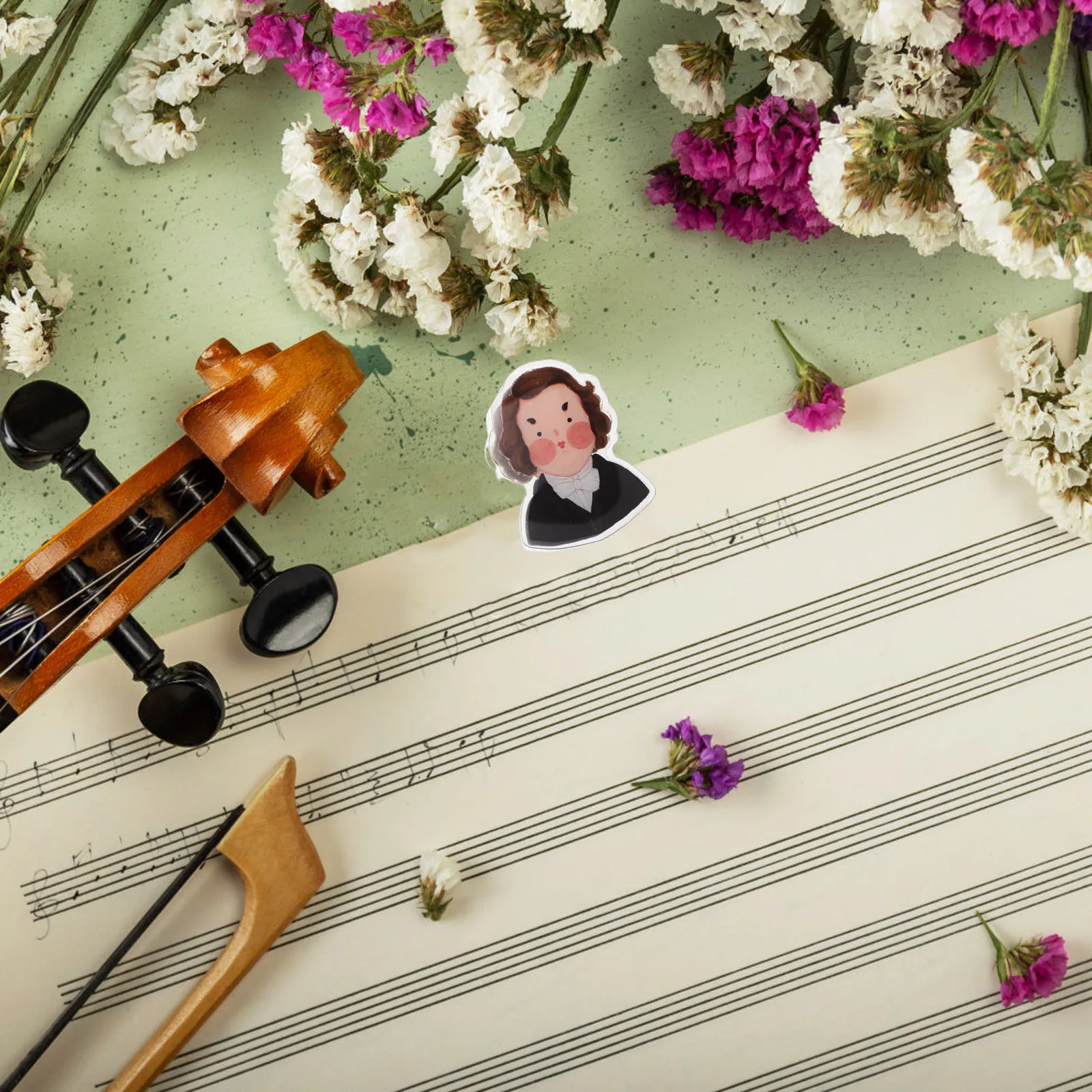 

3 Pcs Sheet Music Clip Clips Books Page Marker Holder Cartoon Plastic and Accessories Adorable