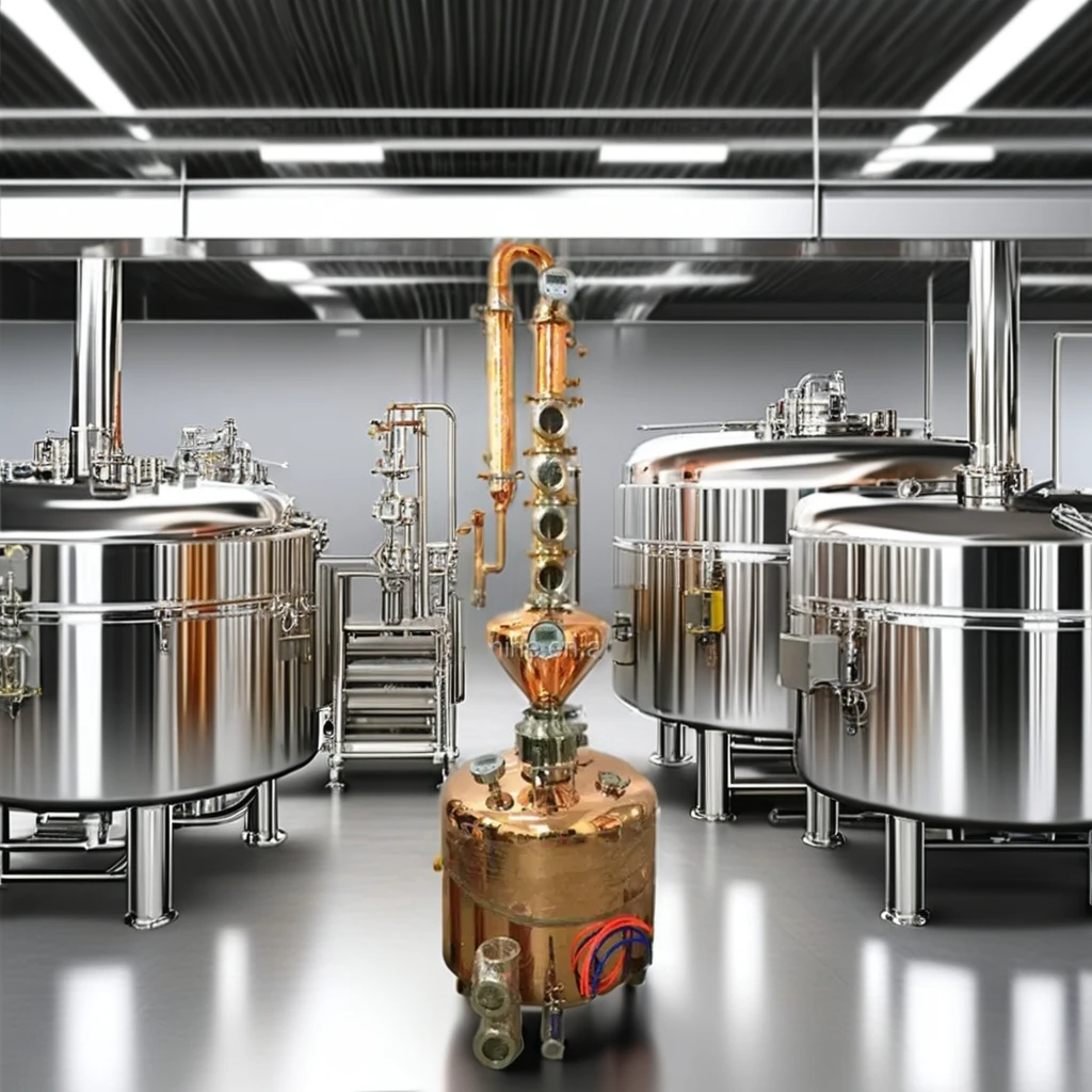 4in Column Distiller, Red Copper Distilling Tower with Copper for Sale