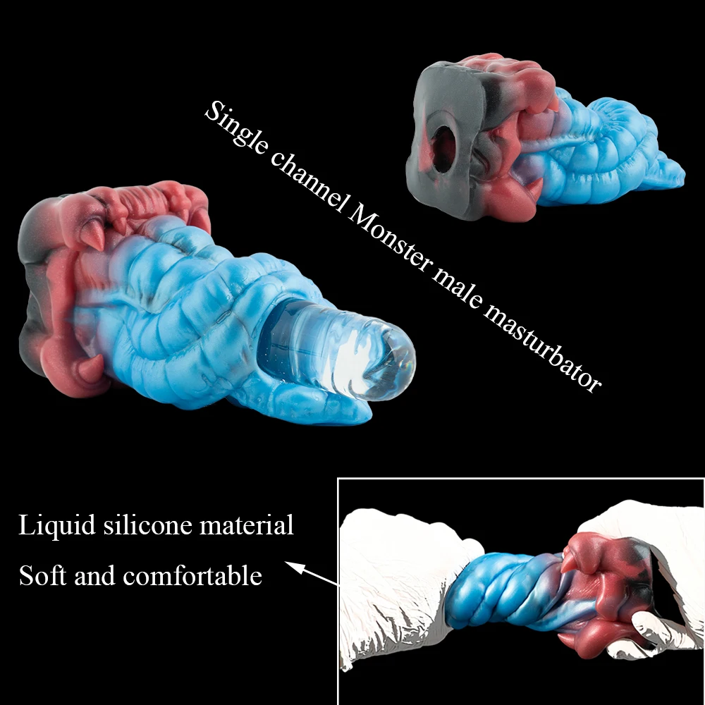 GBAR Monster ذكر الاستمناء كم الحيوان Onahole المهبل سيليكون جيب كس الضارب الجنس لعب للكبار الرجال القضيب التدريب #4