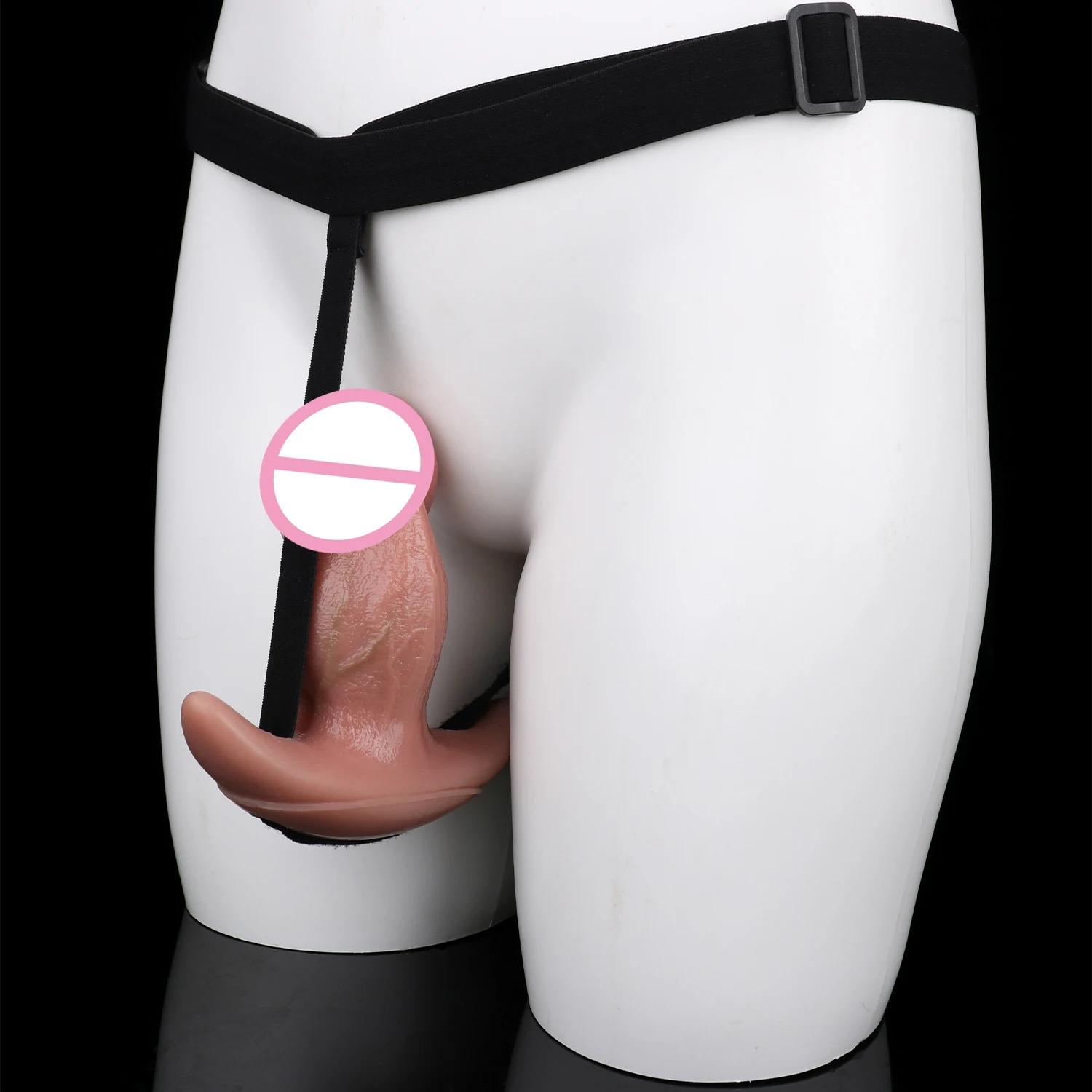 FAAK силиконовый страпон для рта, реалистичный пенис, вибратор с беспроводным управлением, носимый анальный расширитель, БДСМ, секс-игрушки для взрослых