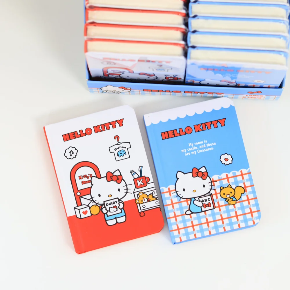 Neue Echte Hallo Kitty A7 Notebook Mini Studenten Tagebuch Kawaii Cartoon Sanrio Kt Katze Tragbare Tasche Notizblock Schreibwaren Geschenke