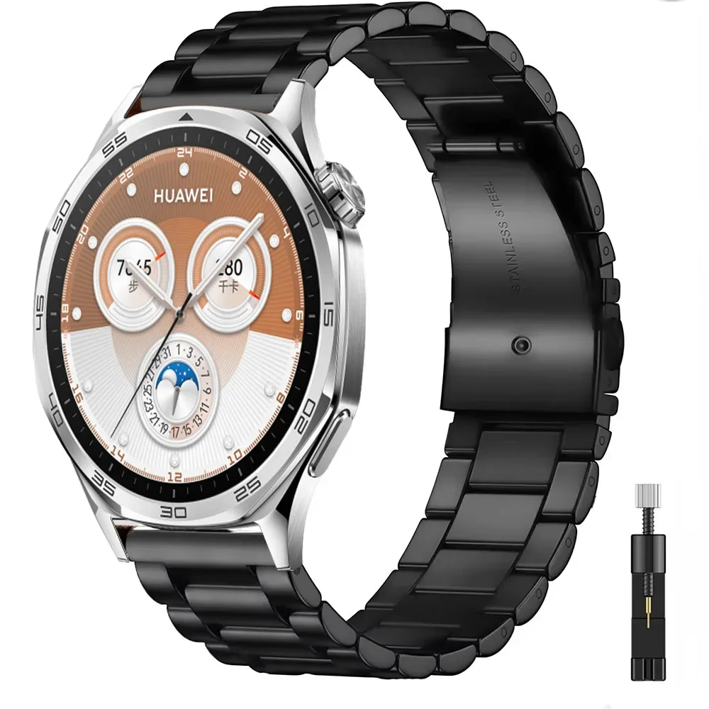 20 مللي متر 22 مللي متر حزام معدني لساعة هواوي GT/2/3/4/GT5/GT6 Pro 46 مللي متر سوار معصم من الفولاذ المقاوم للصدأ لساعة سامسونج جالاكسي 5/6/7 #2