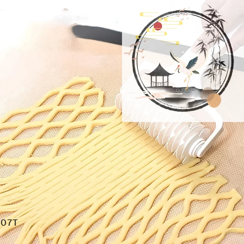 

Pastry Lattice Roller Cutter Pie Pastry Dough Fondant Pizza Cakes Cutter Roller Home Kitchen Baking Tools