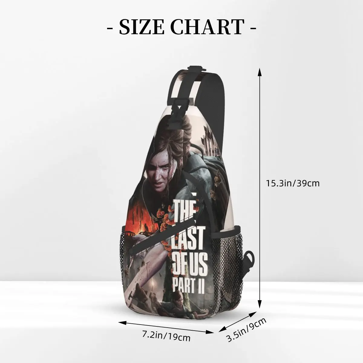 The Last Of Us-mochila de hombro cruzada para el pecho, morral de la película de terror, mochila de viaje para senderismo, paquete con patrón de Joel Ellie