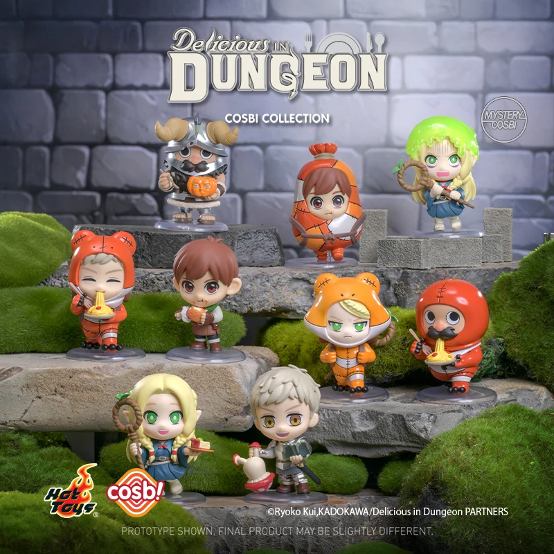 

Hot Toys Delicious In Dungeon Cosbi Blind Box Mini Collectible Anime Action Figure Laios Marcille Senshi Anime Collectors Gift