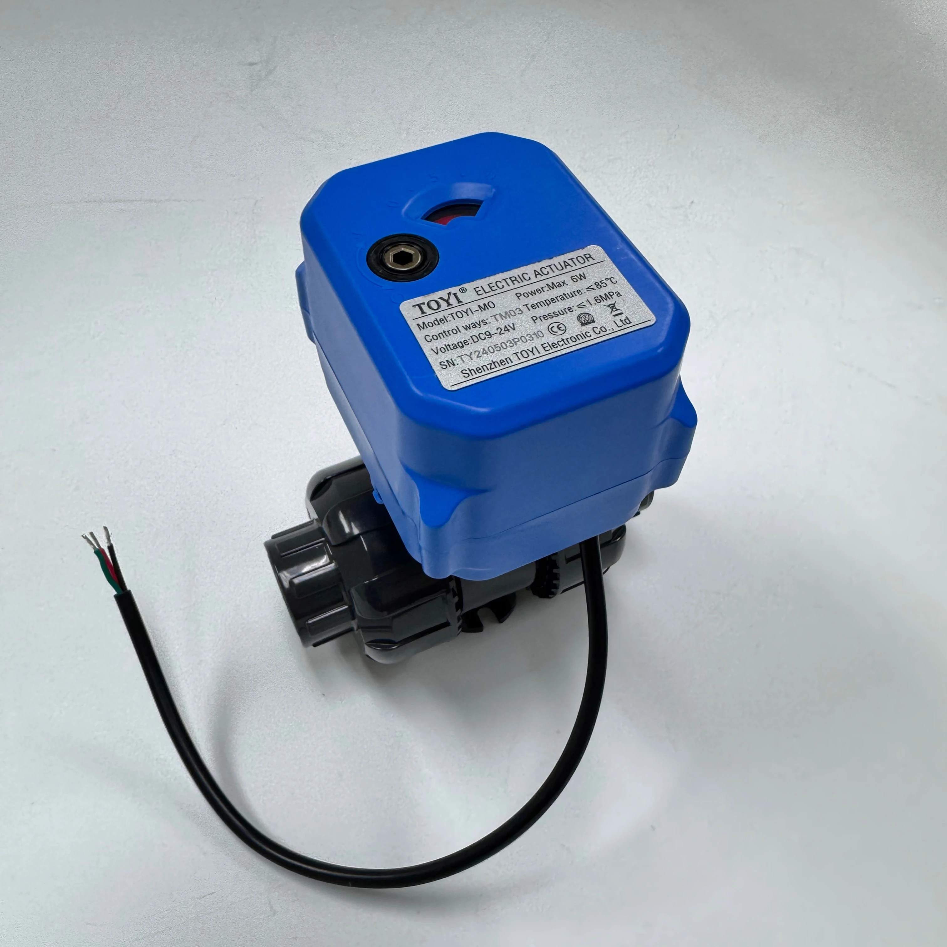 DC9~24V AC220V UPVC Electric 2-Way 15~50mm Ball Valve Water Plastic Actuator General UseSupport Customizable Ball Valves