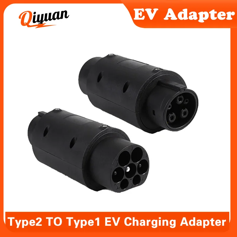 EV Charger Converter Type2 To Type1 Adapter GBT to SAE J1772  For Electric Vehicle Charging Plug Tesla Model y Car Accessories