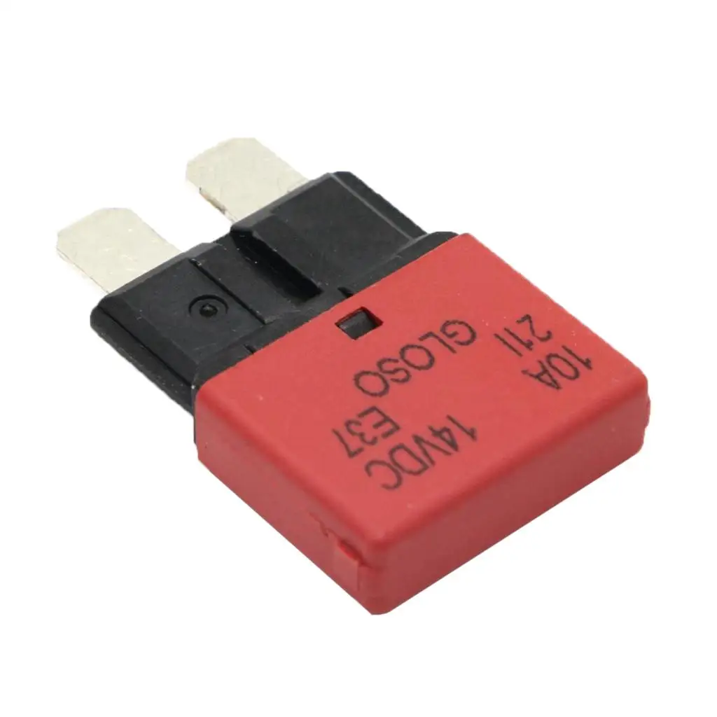 Circuit Breaker Small Blade Fuse 24V Resettable for Marine Boat Car -10A