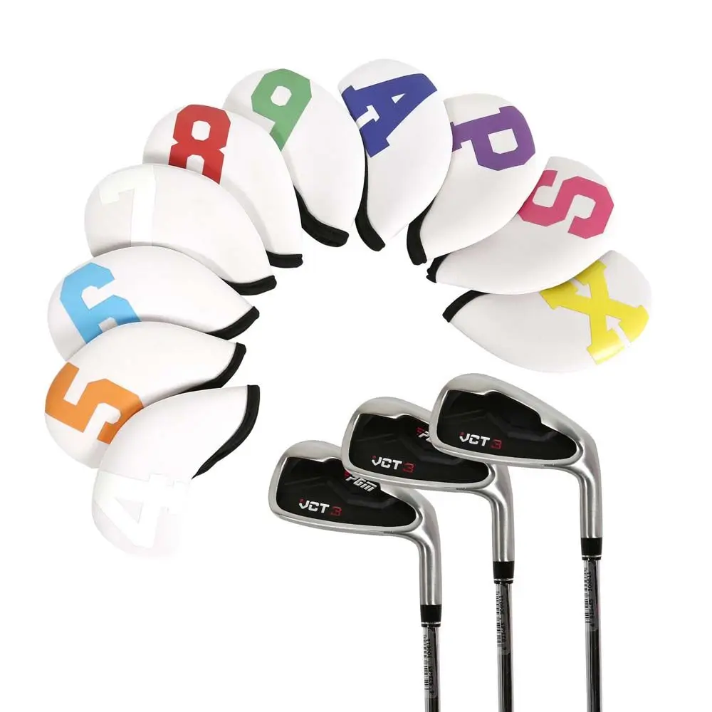 Equipo de Golf Putter, accesorios, Protector de cuña de hierro, juego de cubiertas de hierro, cubierta de cabeza de Golf, funda protectora